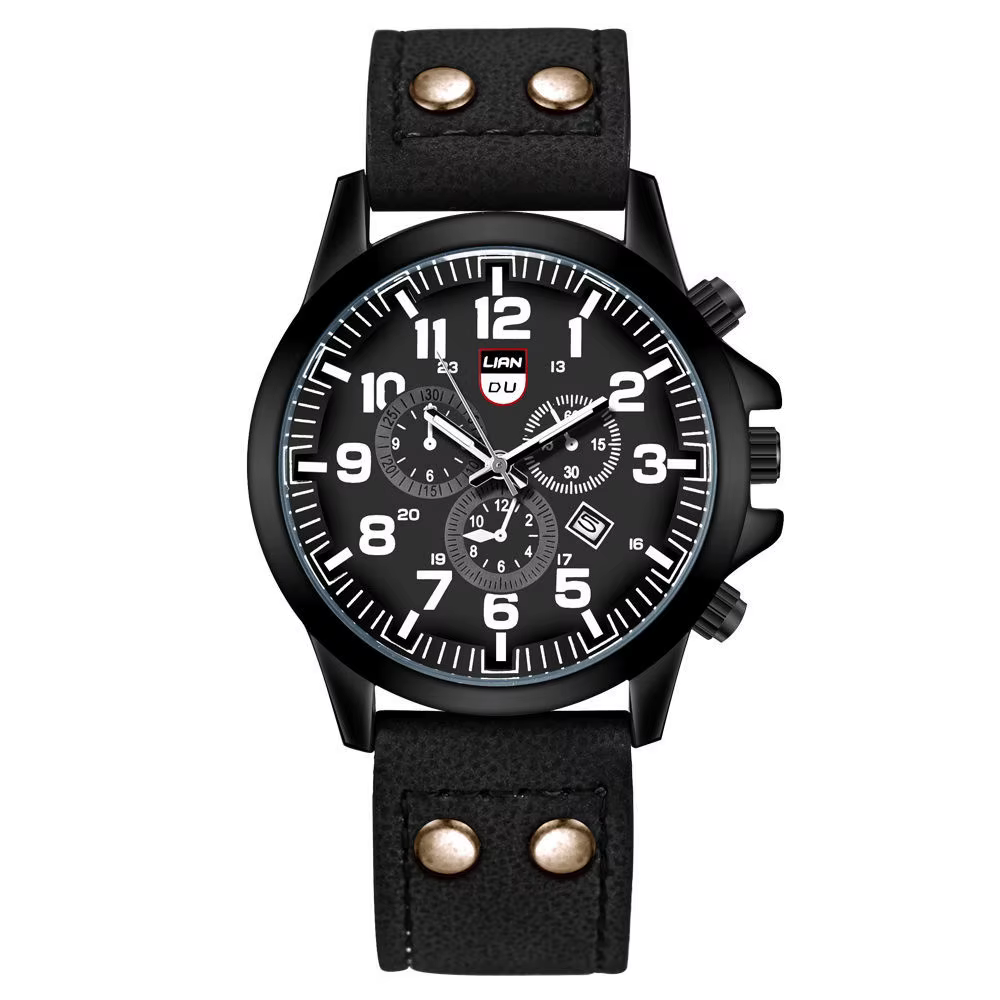 Montre de marque de luxe hommes montres de sport en cuir