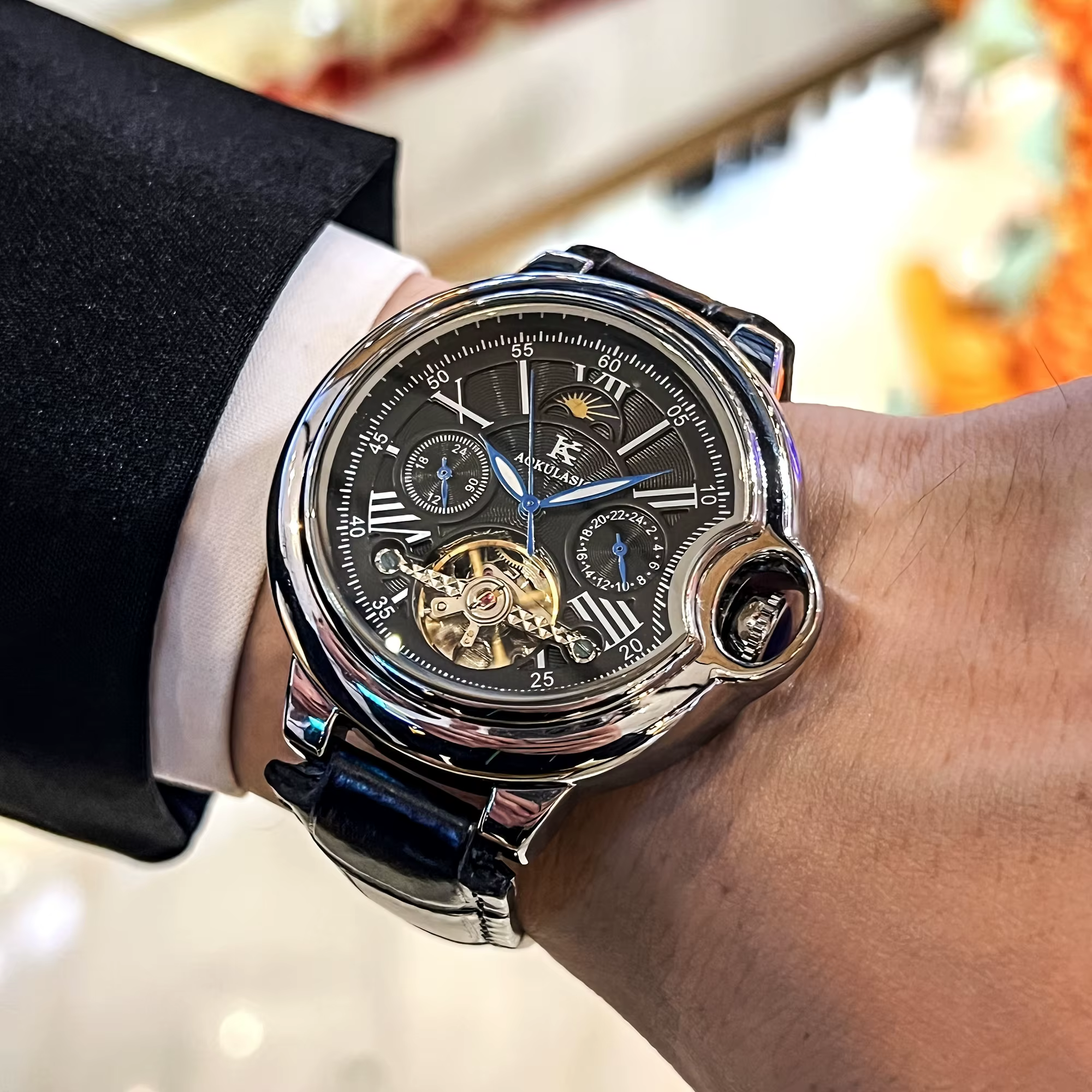 Série de montres mécaniques haut de gamme pour hommes