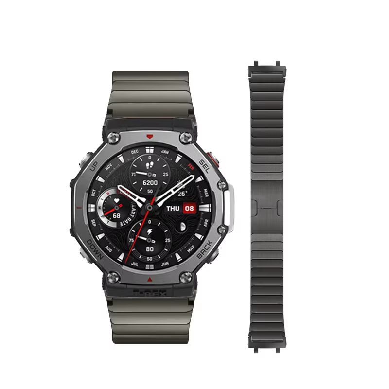 Bracelet en métal de luxe pour montre intelligente Amazfit t-rex 3