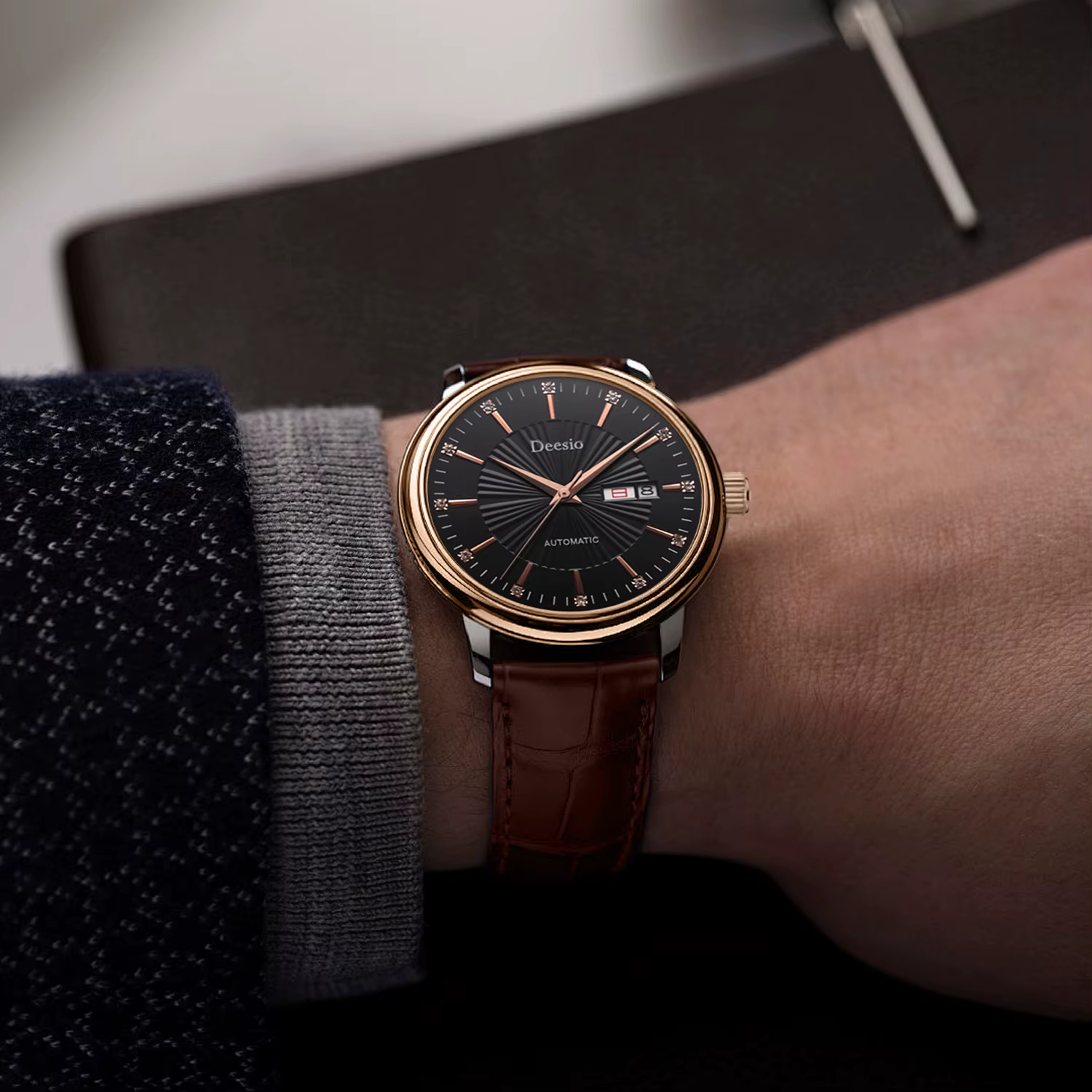 Deesio – montre automatique à remontage automatique pour hommes
