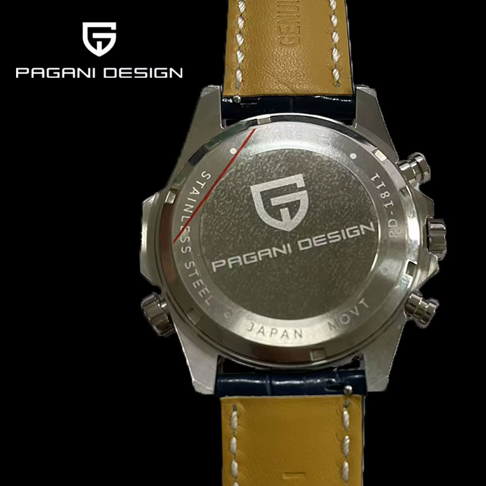 PAGANI DESIGN nouveau 1811 montre pour hommes 44mm montre-bracelet à Quartz multifonctionnel chronographe haut de gamme