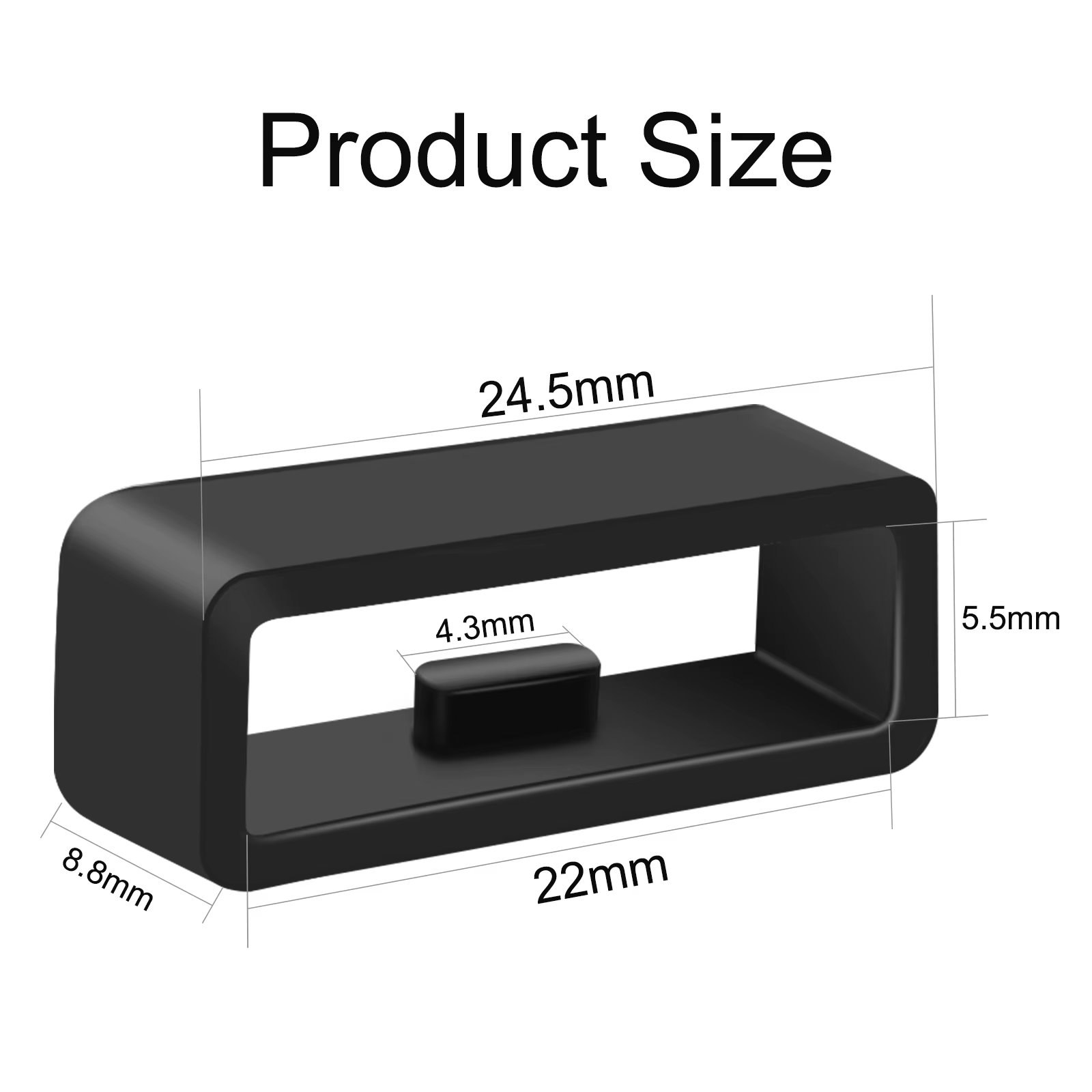 Lot de 4, 6 ou 10 anneaux de rechange en silicone pour bracelet de montre