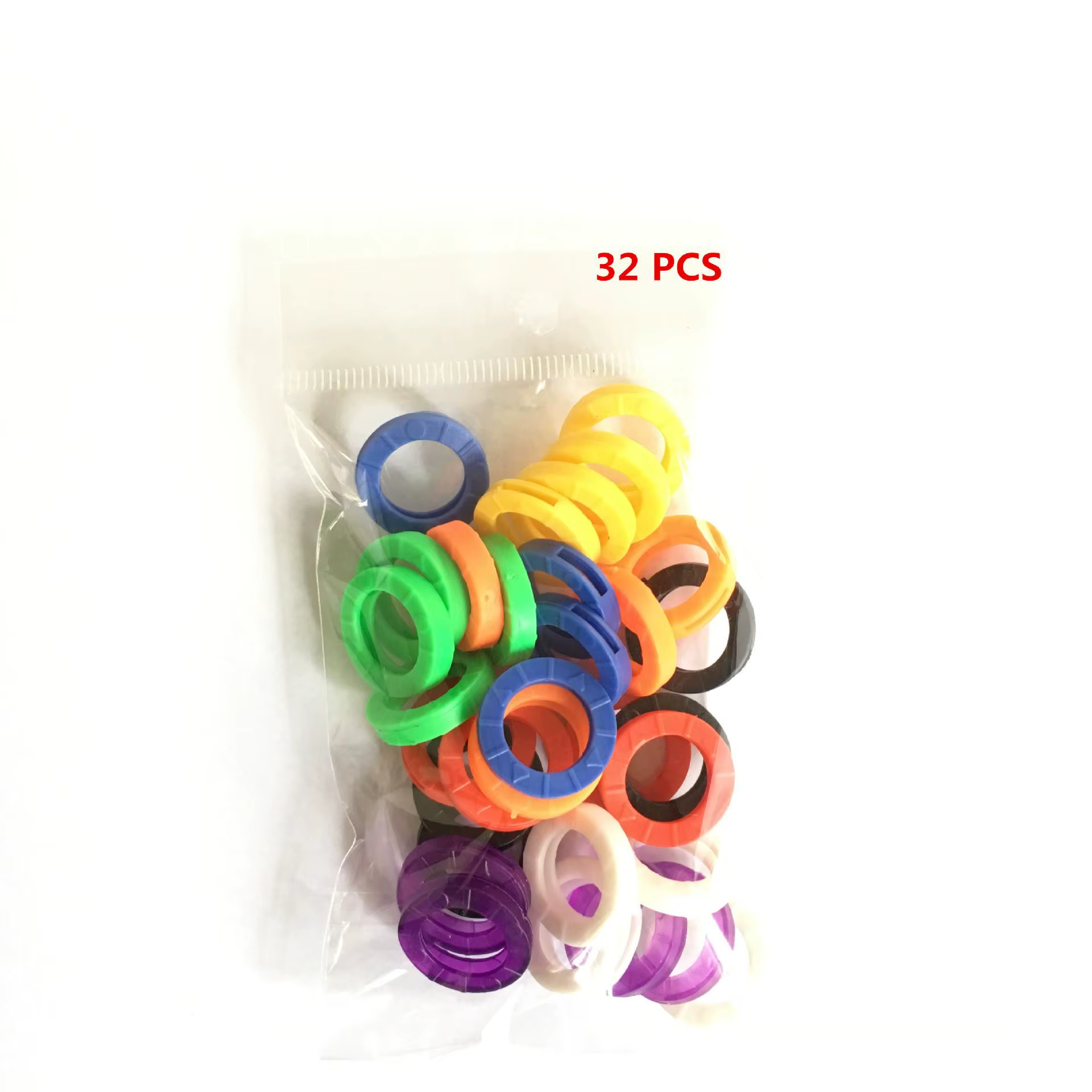 10 pièces 24 pièces 32 pièces couleur manchon de clé couleur mixte Silicone souple élastique porte-clés bricolage clé pendentif marquage pour distinguer la clé