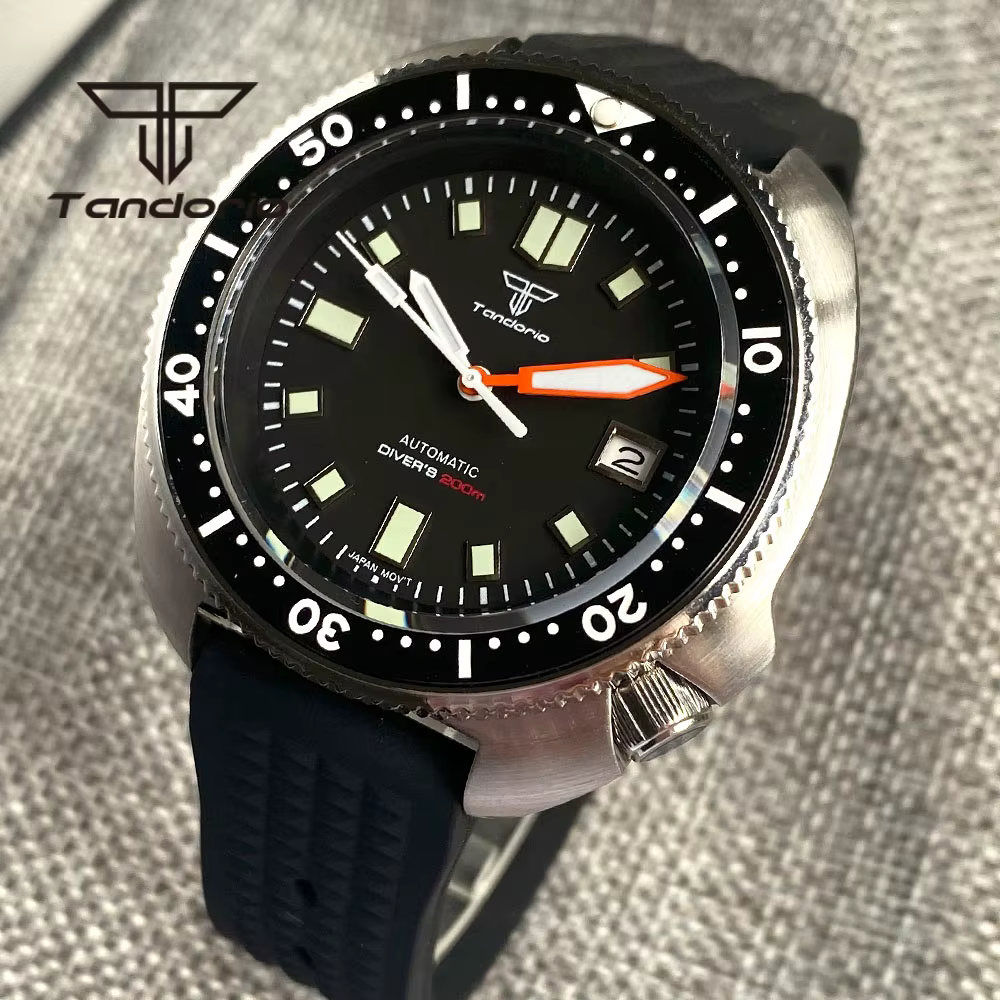 Montre de plongée automatique mécanique pour homme Tandorio 44 mm