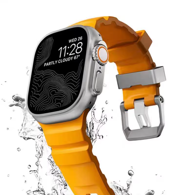 Bracelet en Silicone Trail pour Apple Watch Ultra 3 2 49mm