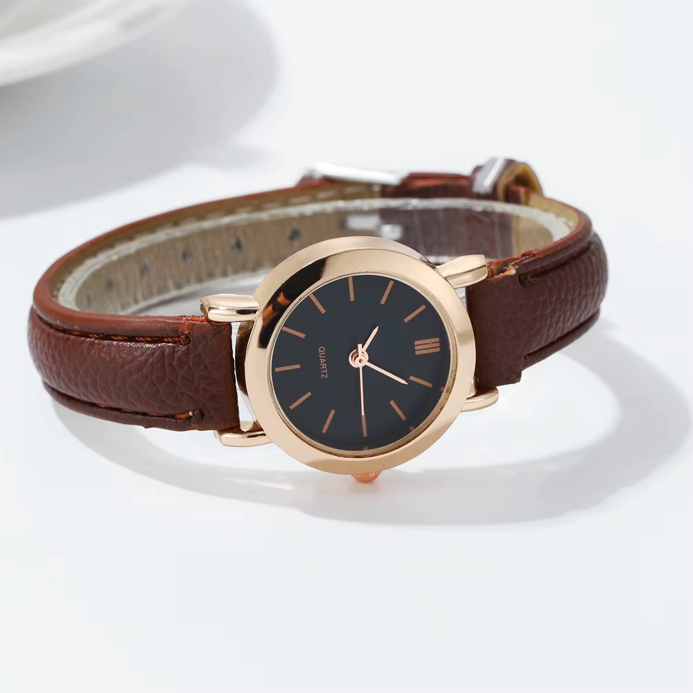 Montre pour femme mode petites montres à Quartz arabe montres-bracelets en cuir