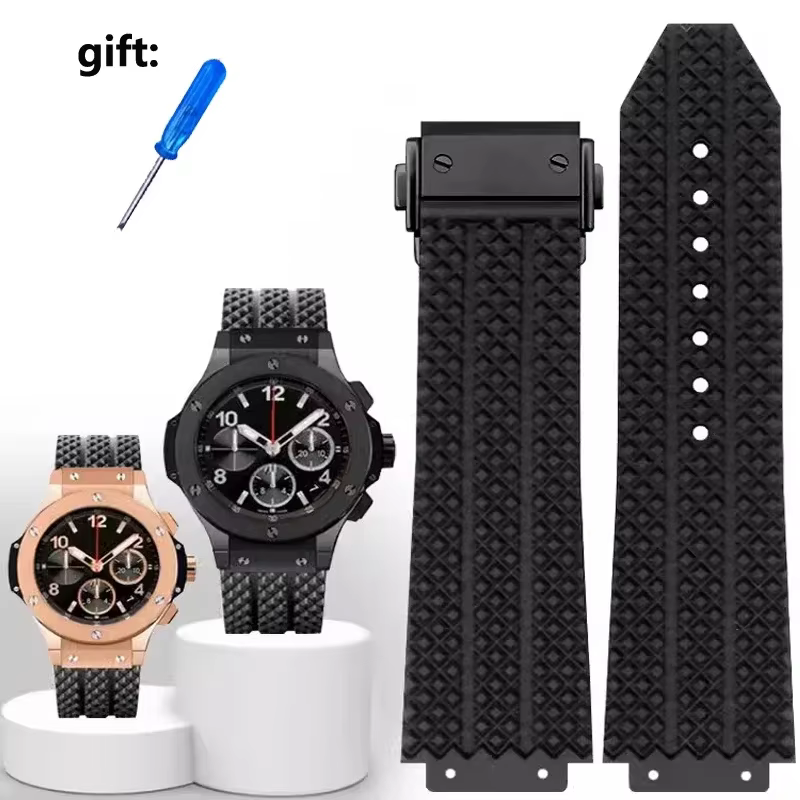 Bracelet de montre en Silicone pour HUBLOT HB Yubo fusion classique big bang