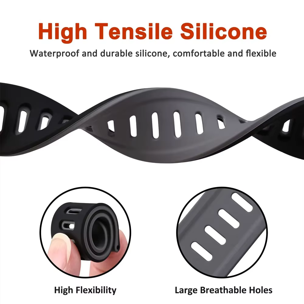 Bracelet de montre connectée en Silicone