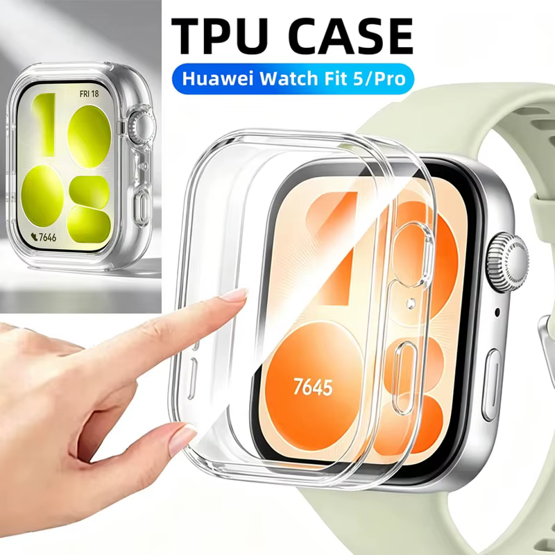 Coque de protection complète en TPU souple pour Huawei Watch Fit 5 Fit 5Pro