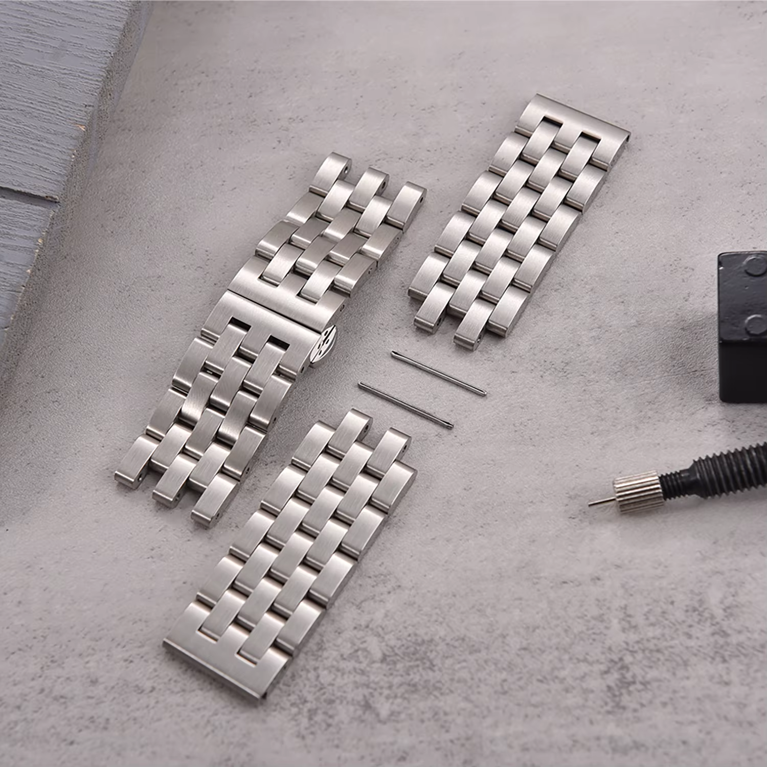 Bracelet de montre en acier pour Jubilee Flat Watch