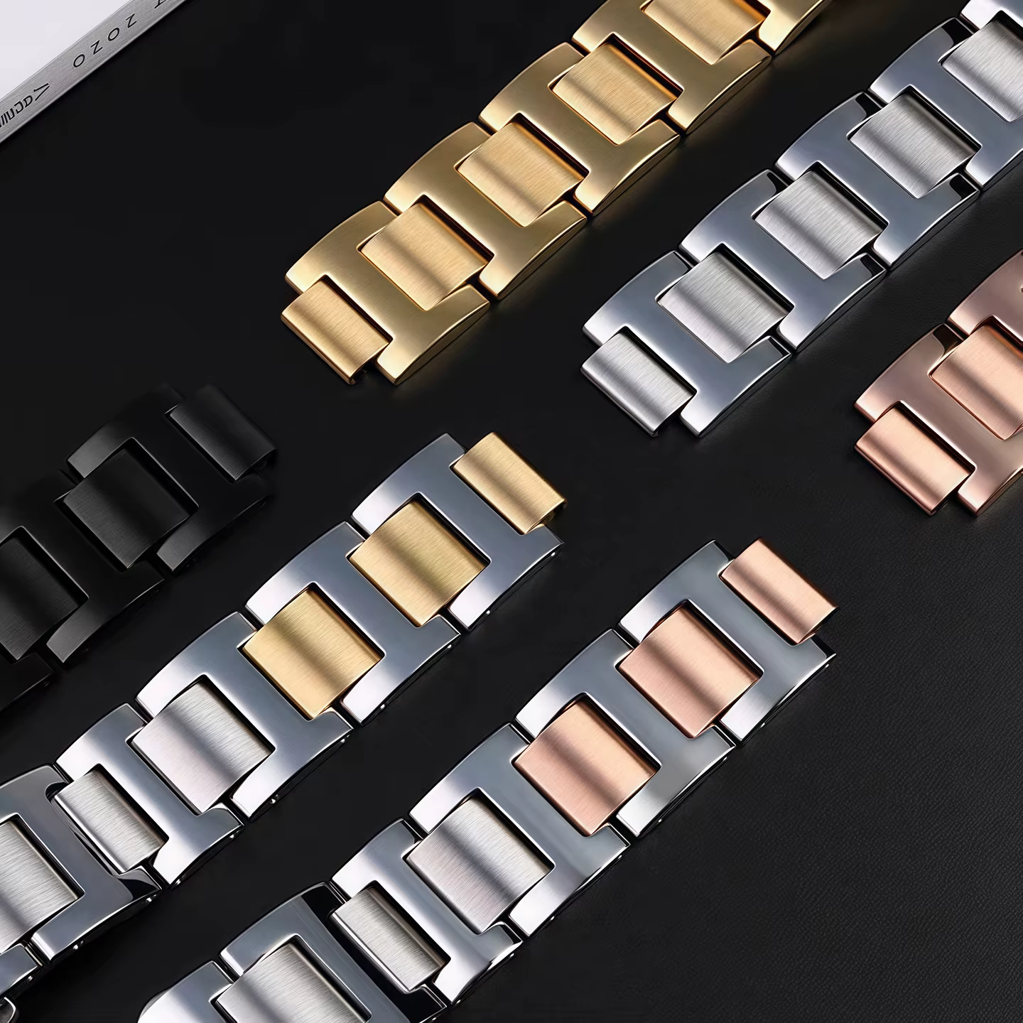 Pour Cartier série ballon bleu 14-8mm 16-8mm 18-11mm 20-12mm 22-14mm bracelet en métal convexe unisexe montre en acier