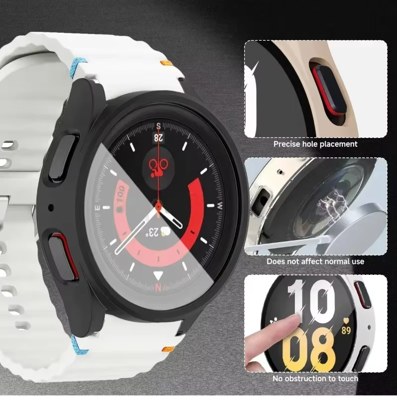 Coque + bracelet pour Samsung Galaxy Watch 7 6 5 4 40mm 44mm