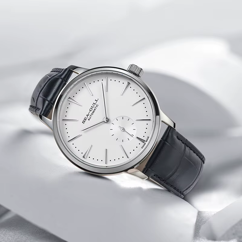 Seagull nouvelle montre d'affaires montres mécaniques pour hommes 50 m étanche en cuir Valentine