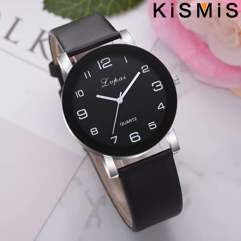 KISMIS mode Simple en cuir blanc horloge montres femmes robe Quartz montre-bracelet