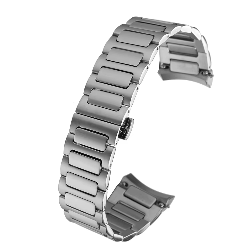 Bracelet de montre en acier inoxydable de 22 mm pour Mido Multifort TV M049.526