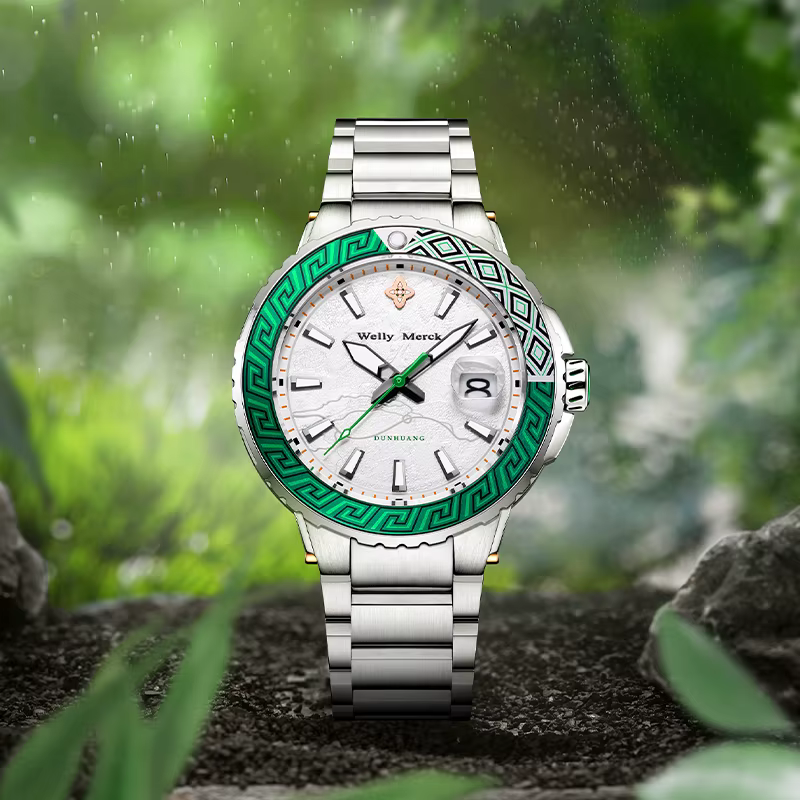WM montre automatique mécanique marque originale montres édition limitée Collaboration série plongée Welly Merck montre-bracelet pour homme