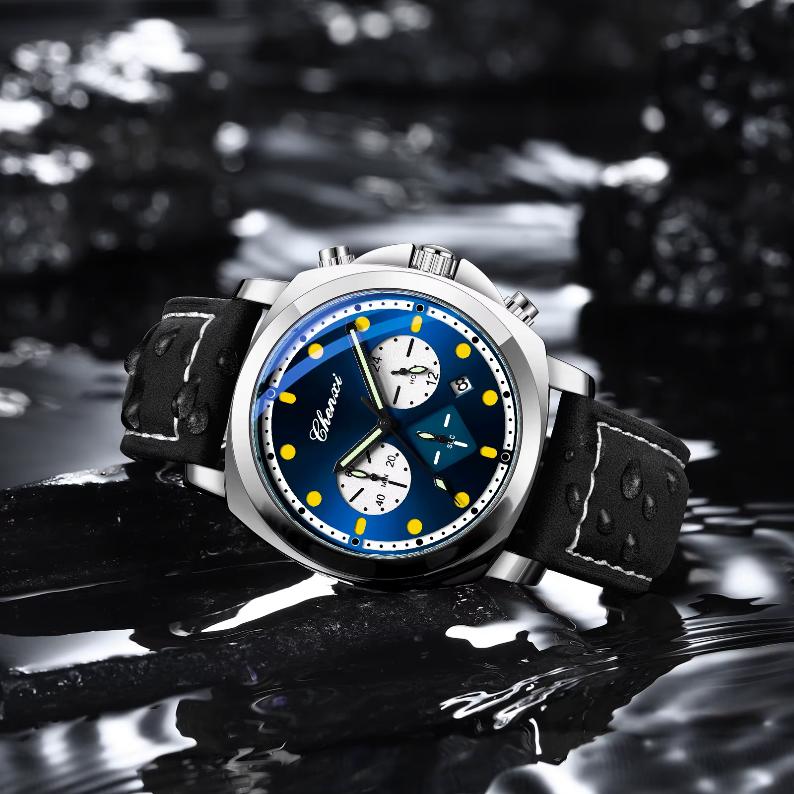 Montre sportive lumineuse tendance pour homme CHENXI