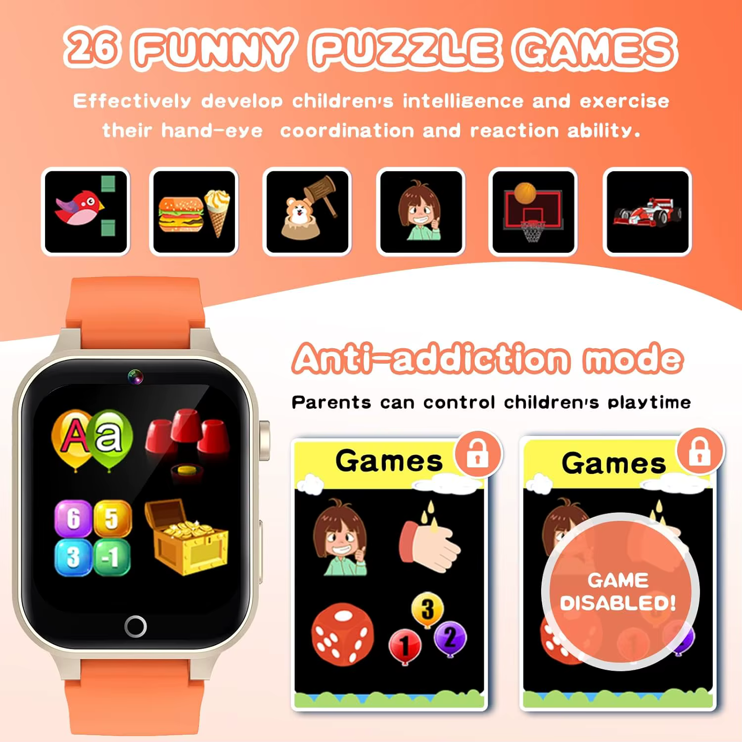Jeux pour enfants montre intelligente pour 5 à 12 ans cadeaux