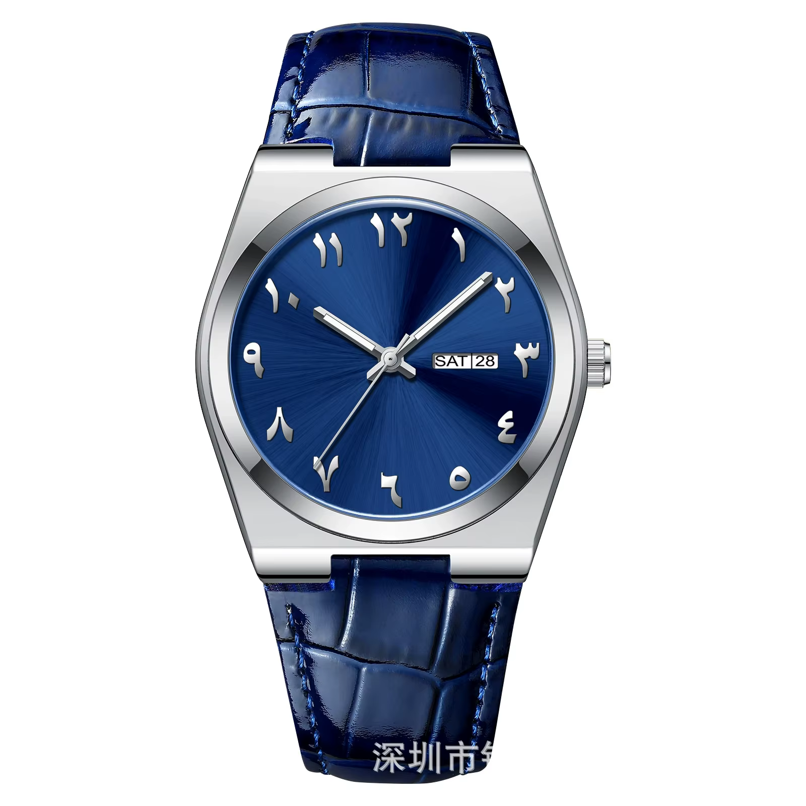 Moyen-Orient chiffres arabes sans Logo créatif hommes montres marque de luxe Quartz mode montre-bracelet homme cadeaux horloge Reloj Hombre