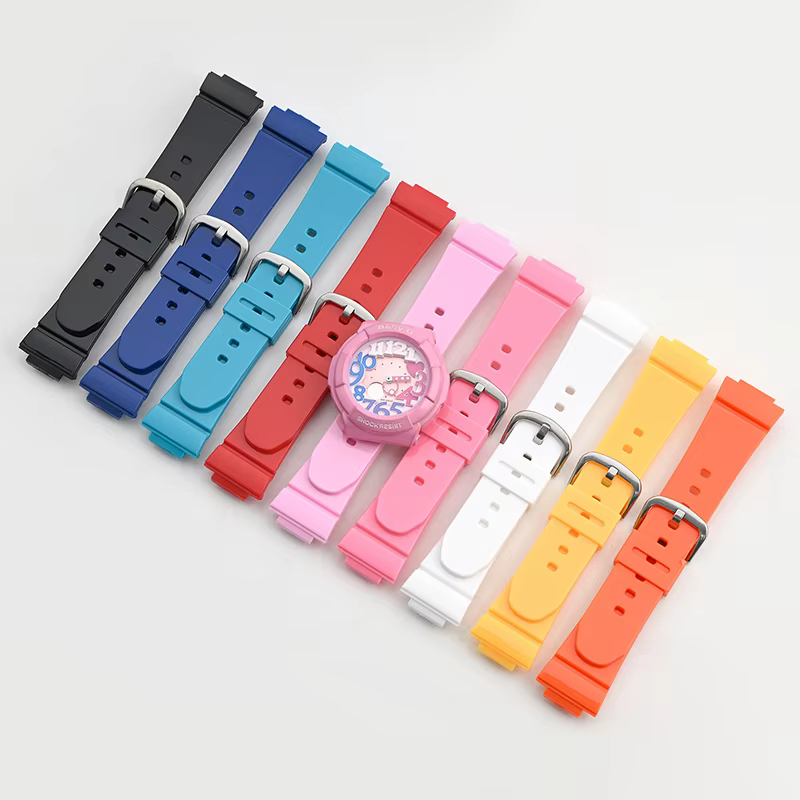 Bracelet en caoutchouc pour Casio Baby-G BGA-130/160/161 BGD-140/141 BGD-5000 14mm hommes femmes Sport étanche remplacer