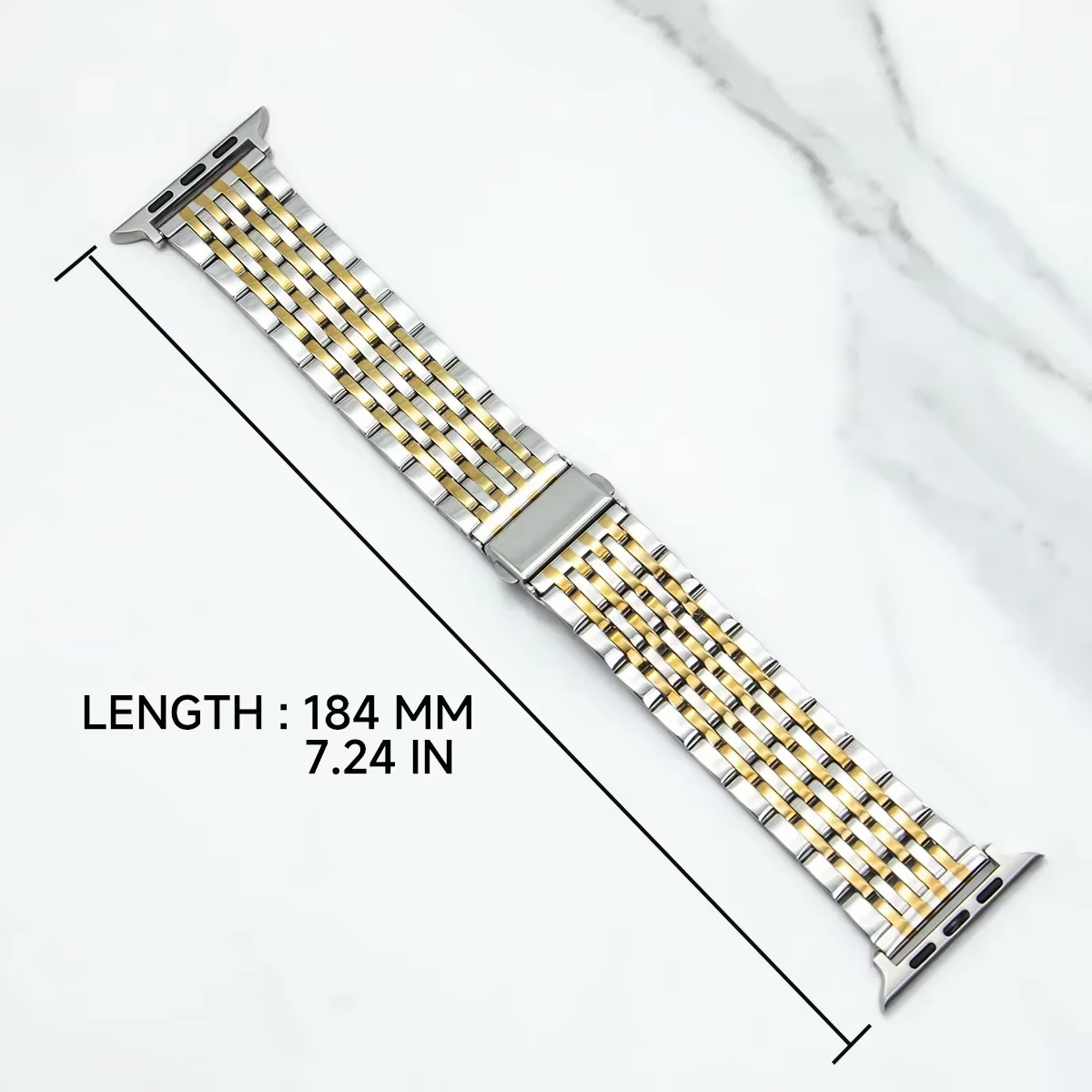Bracelet en métal pour Apple Watch SE-10 42mm 44mm 38/40/41mm