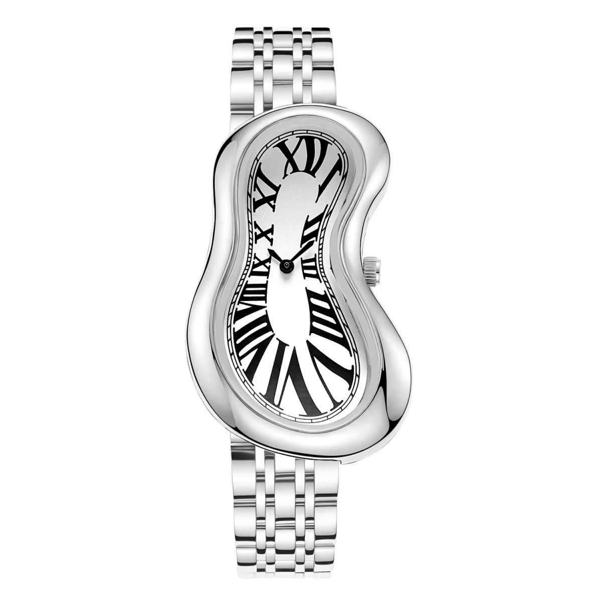 Nouveau Alien Crash fondu montre torsadée pour hommes et femmes Y2K montres de luxe en acier Starp étanche