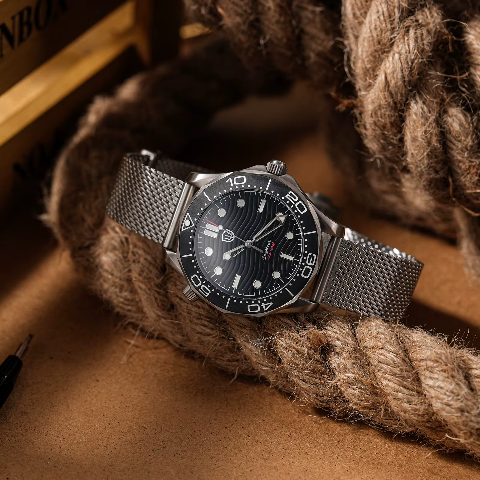 Watchdives – montre de plongée en titane pour hommes