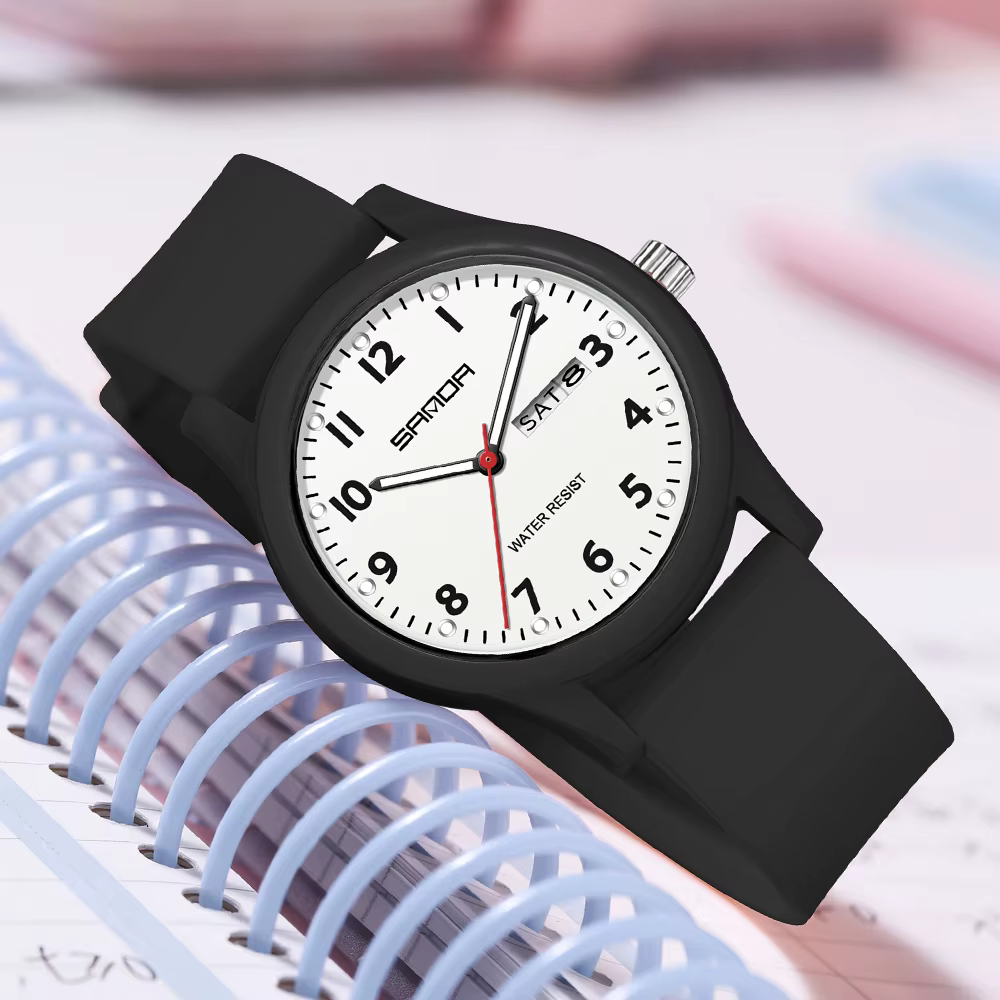 SANDA 2025 nouvelle montre pour hommes femmes Simple Quartz neutre montre-bracelet étanche lumineux bracelet en