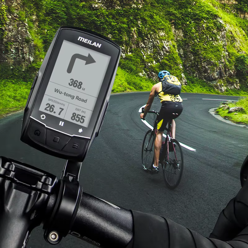 MEILAN M1 Finder GPS ordinateur de vélo 2.6 pouces grand écran cyclisme en plein air Navigation sans fil compteur de