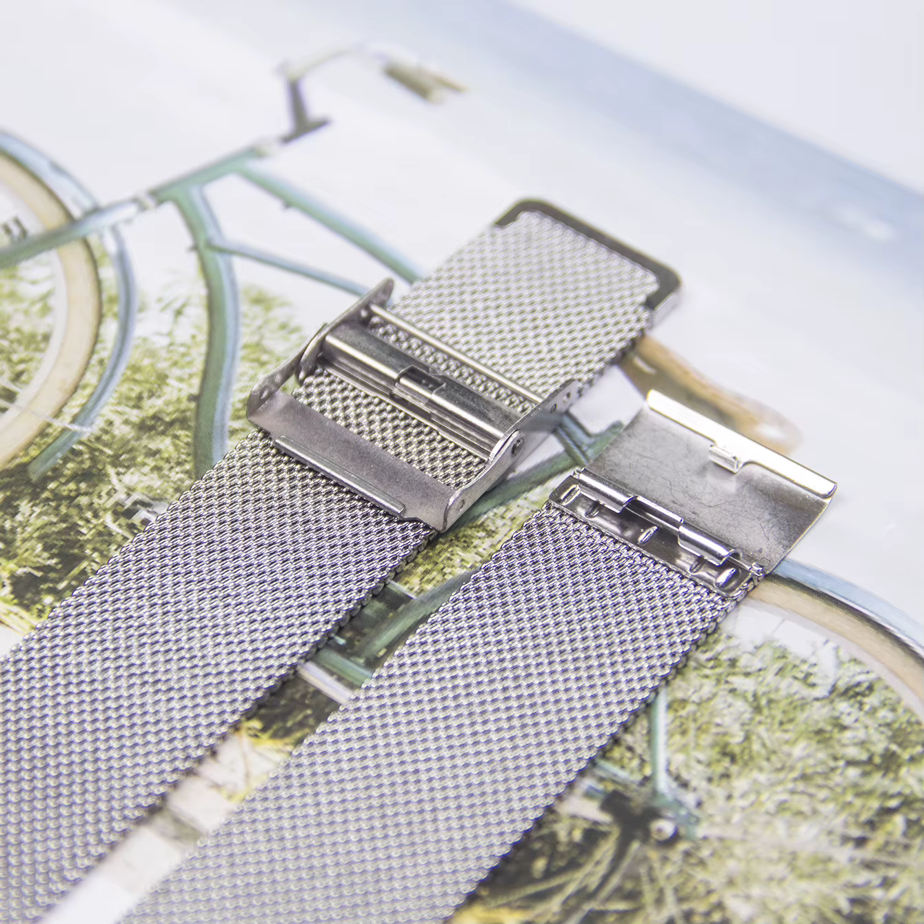 Bracelet de montre en maille de perles de haute qualité
