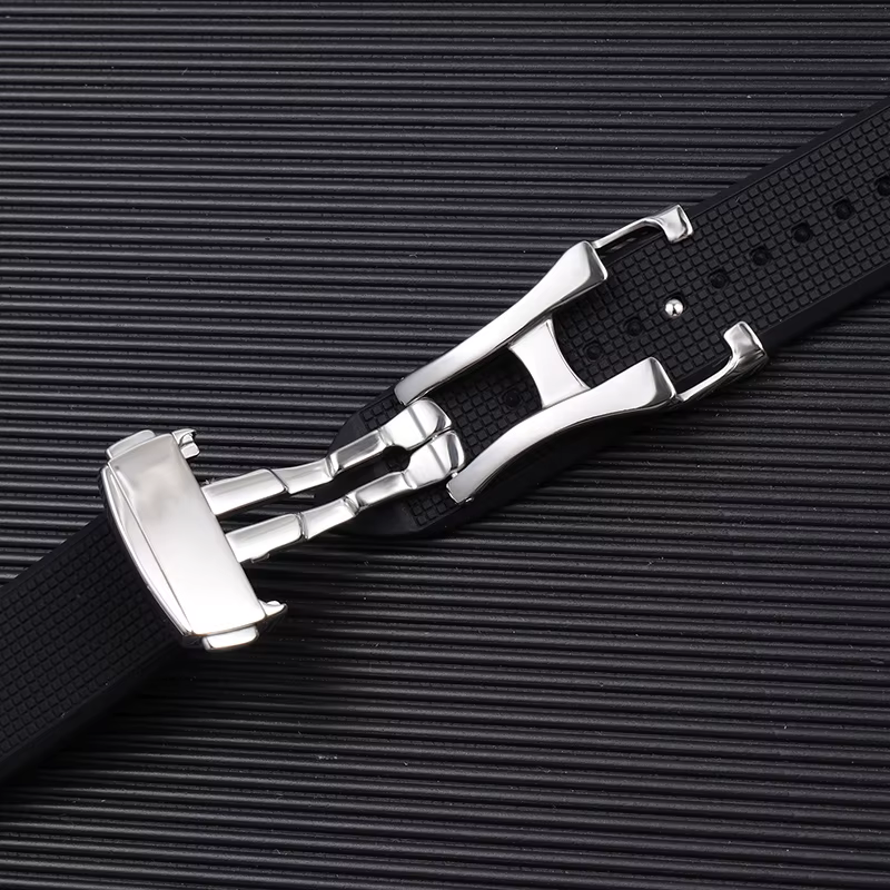 Bracelet de montre en caoutchouc de Silicone souple et étanche
