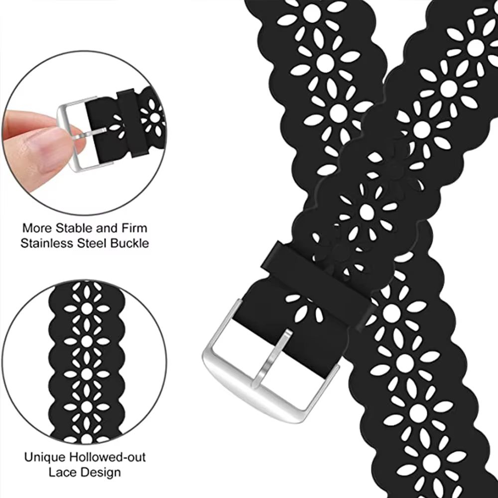 Bracelets de sport pour Samsung Galaxy Watch 7/4/5-Pro/6 Classic/Active 2