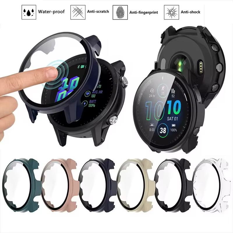 Étui en verre trempé pour Garmin Forerunner 165 965 955 255