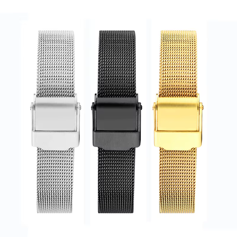 Bracelet de montre en maille Milan pour Casio, petit argent rétro petit or LA670 LA680 LA690, bracelet de montre en acier inoxydable pour femmes 13mm 14mm