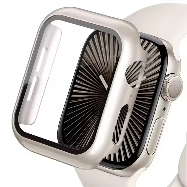 Verre trempé + étui pour Apple Watch 11 10 9 8 7 6 5 SE Ultra 2