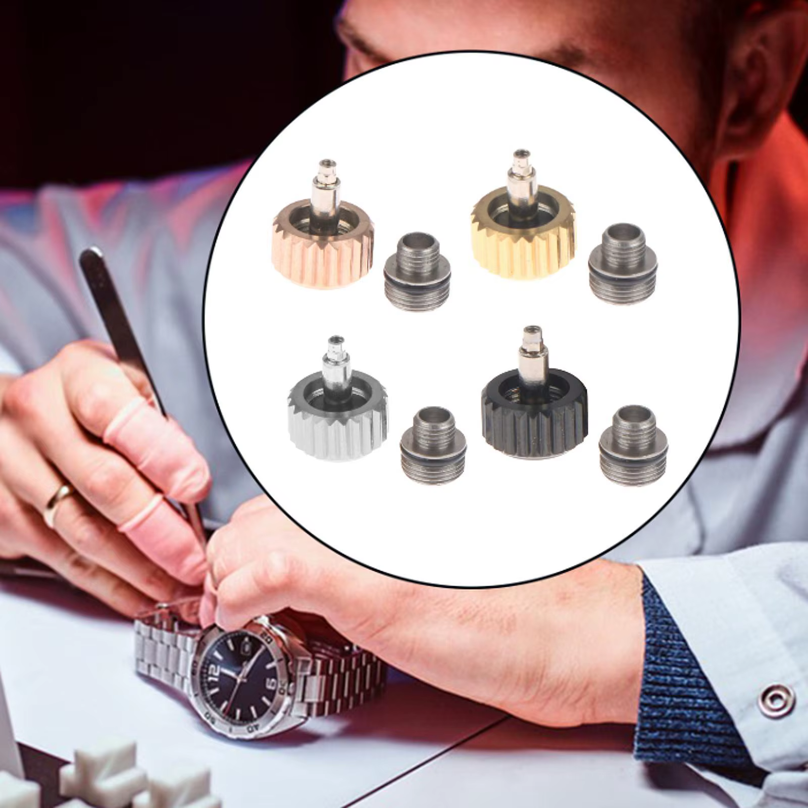 Couronne de montre 6mm pour pièce
