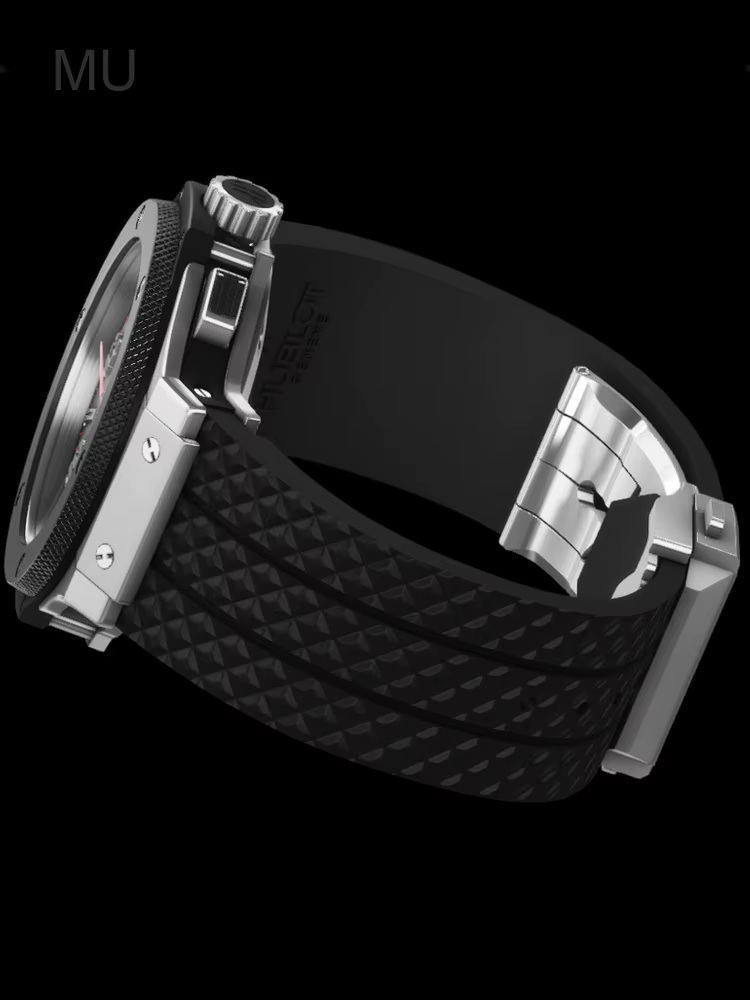 Bracelets de montre en caoutchouc haut de gamme pour Hublot Yubo Classic Fusion Big Bang série Interface convexe Concave bracelet étanche 26x19 24x17mm