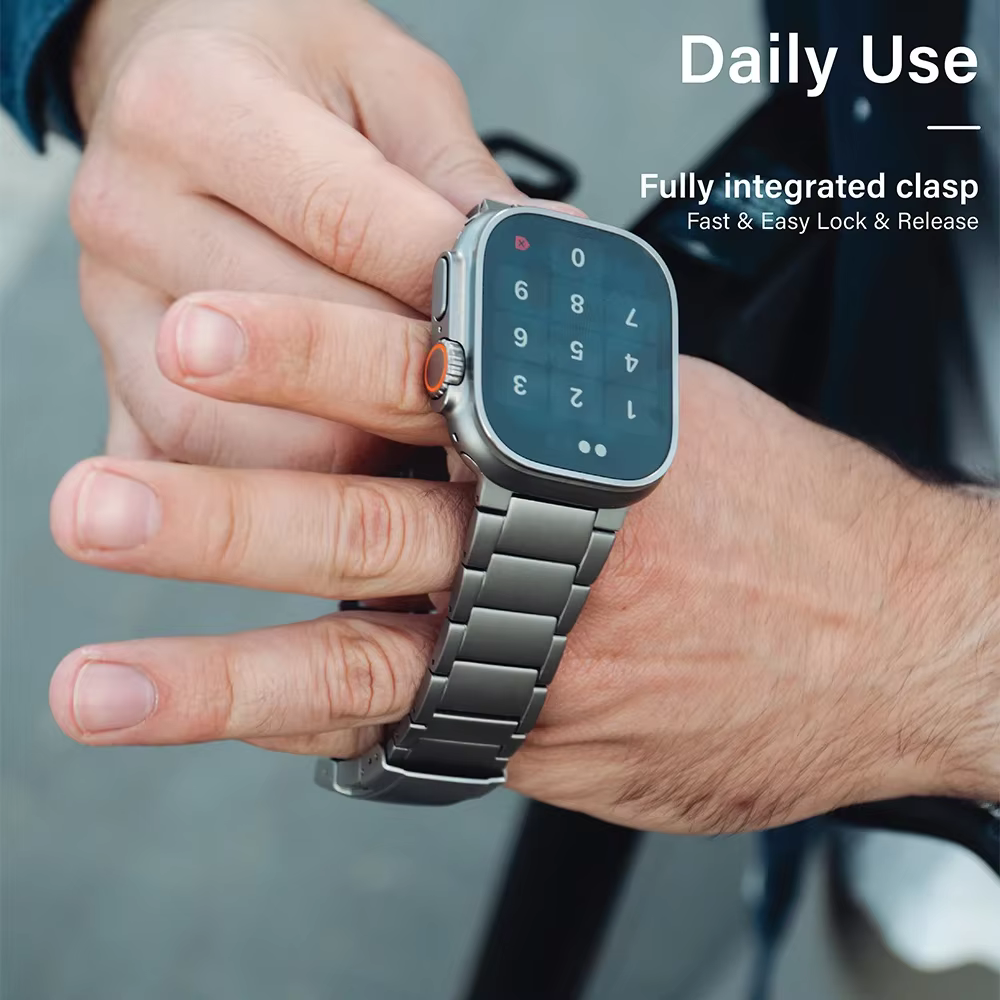Bracelet de luxe en titane pour Apple Watch Ultra 2