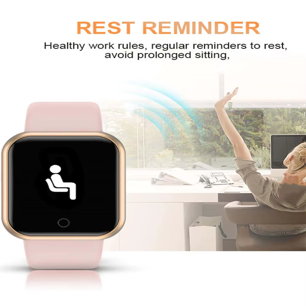 Montre intelligente femmes hommes contrôle de la musique Bluetooth calories moniteur de Fitness Smartwatch course