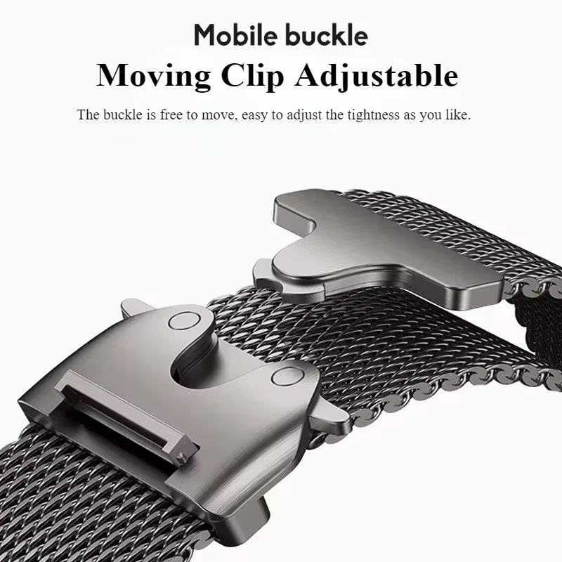 Bracelet à boucle milanaise pour Apple Watch Ultra 2 3 bandes 49mm 45mm 46mm 44mm 42mm 41mm 40mm
