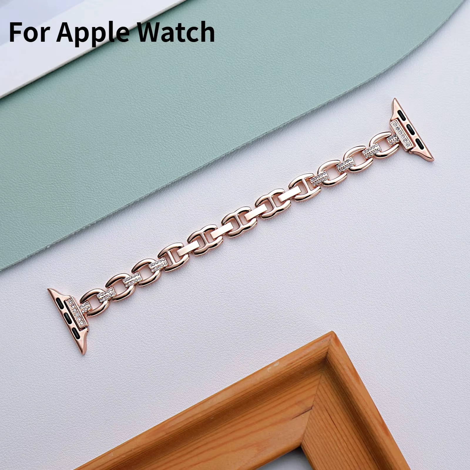 Bracelet de montre de luxe pour Apple Watch Ultra 2 49mm 45mm 44 42mm 38 40 41mm pour IWatch Series 9 8 7 6 5 4 Se 3 Loop