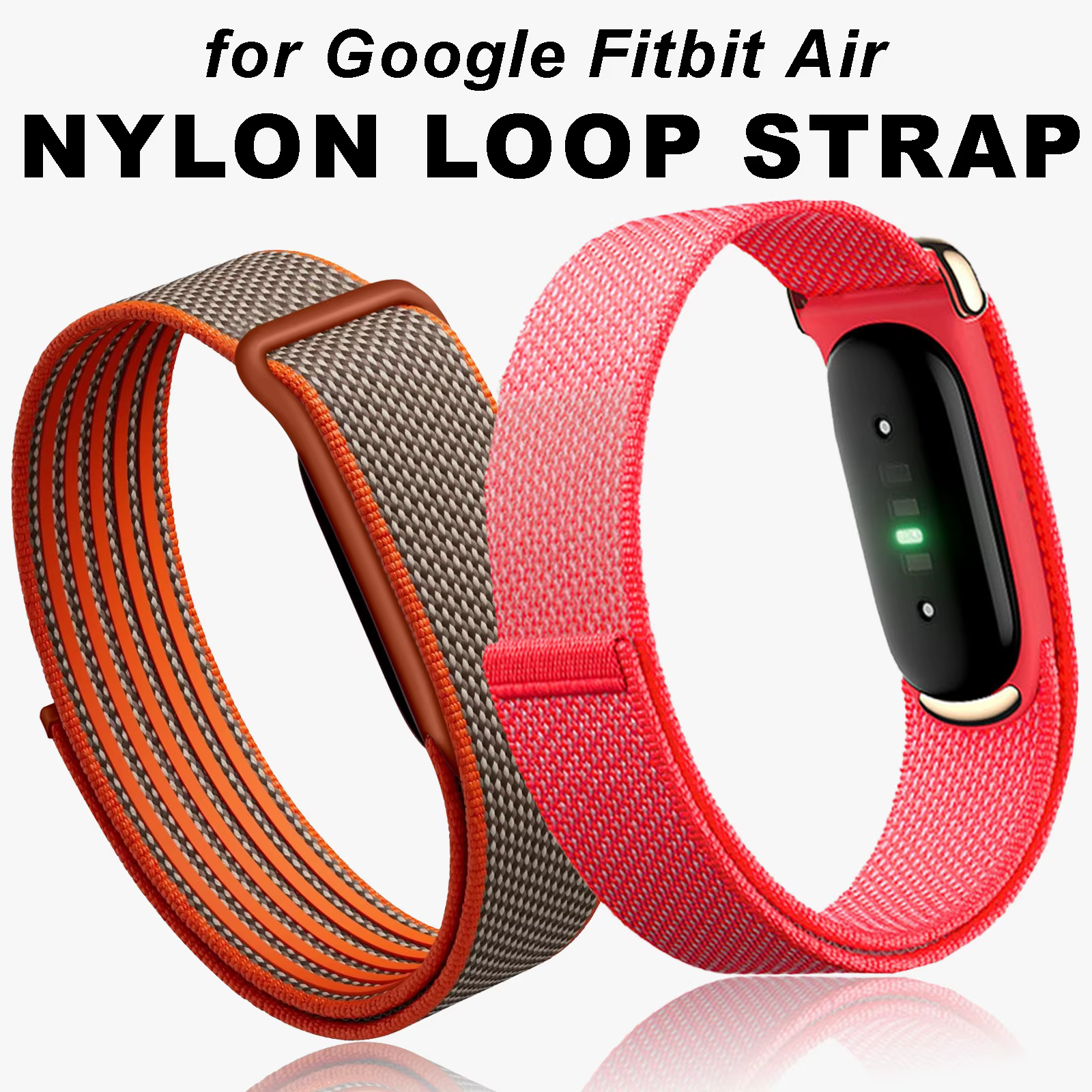Bracelet de montre tressé en nylon pour Google Fitbit Air
