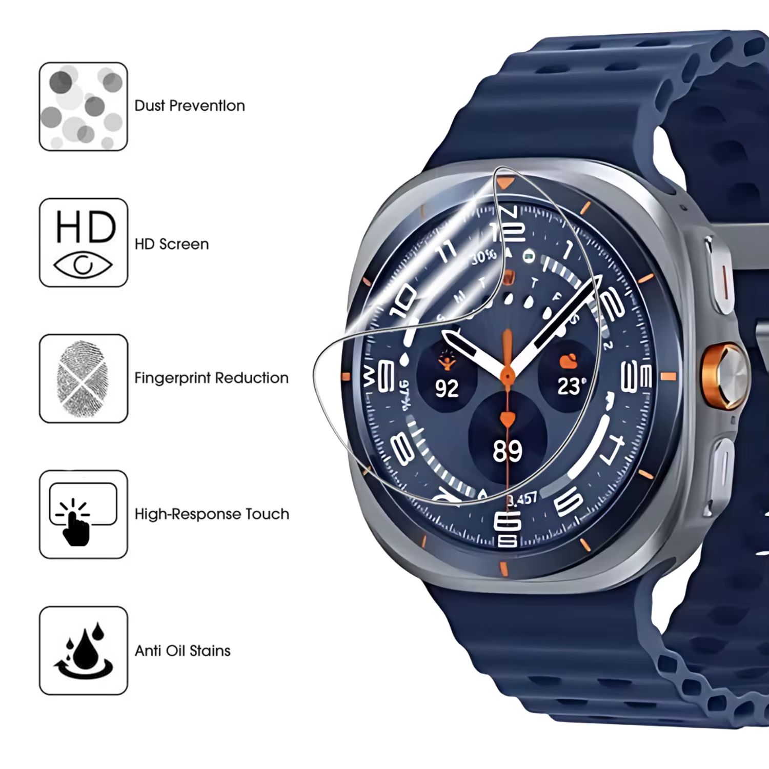 Film Hydrogel souple pour Samsung Galaxy Watch 8