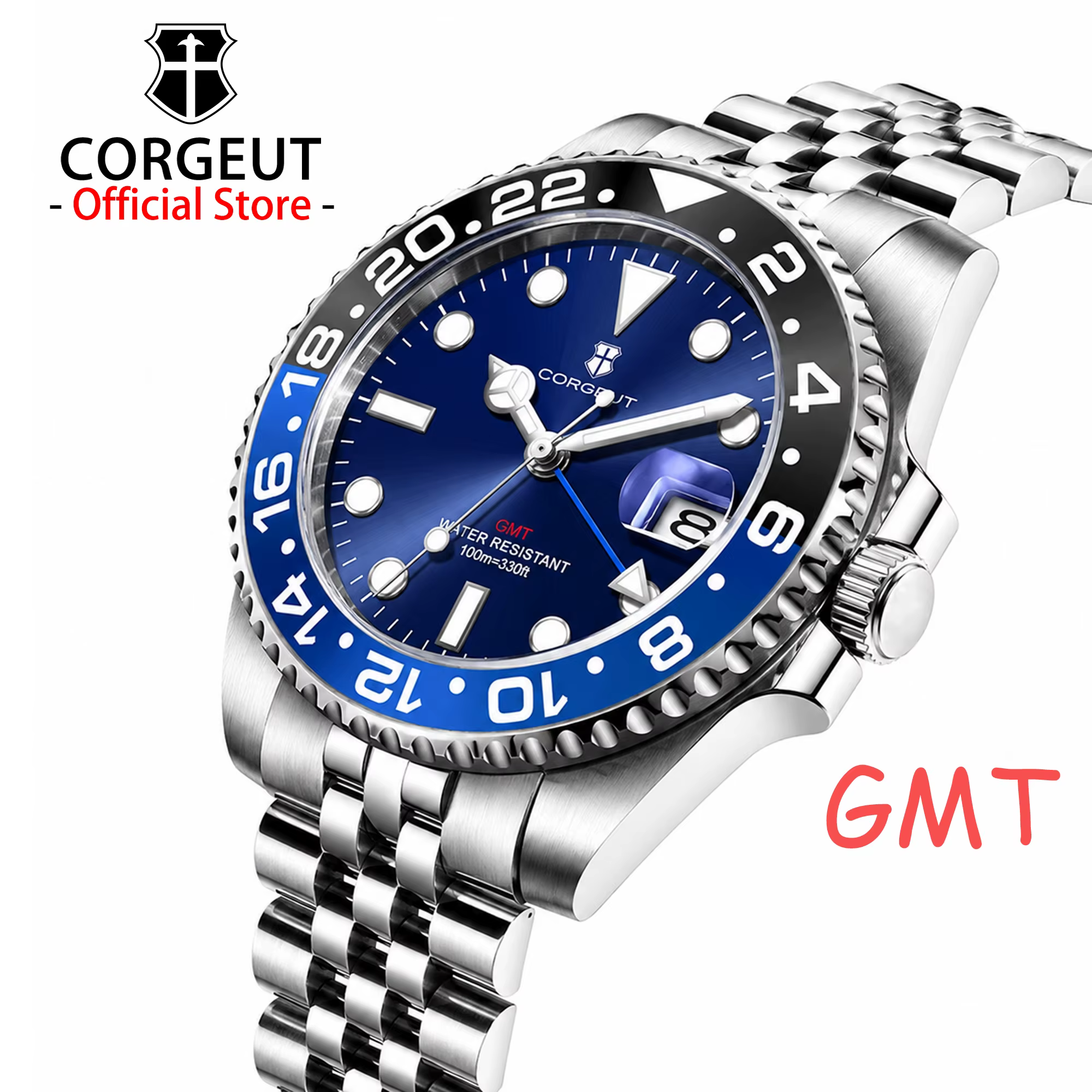 Montres pour hommes CORGEUT OFFICIAL BGW9 Super Lumineuses