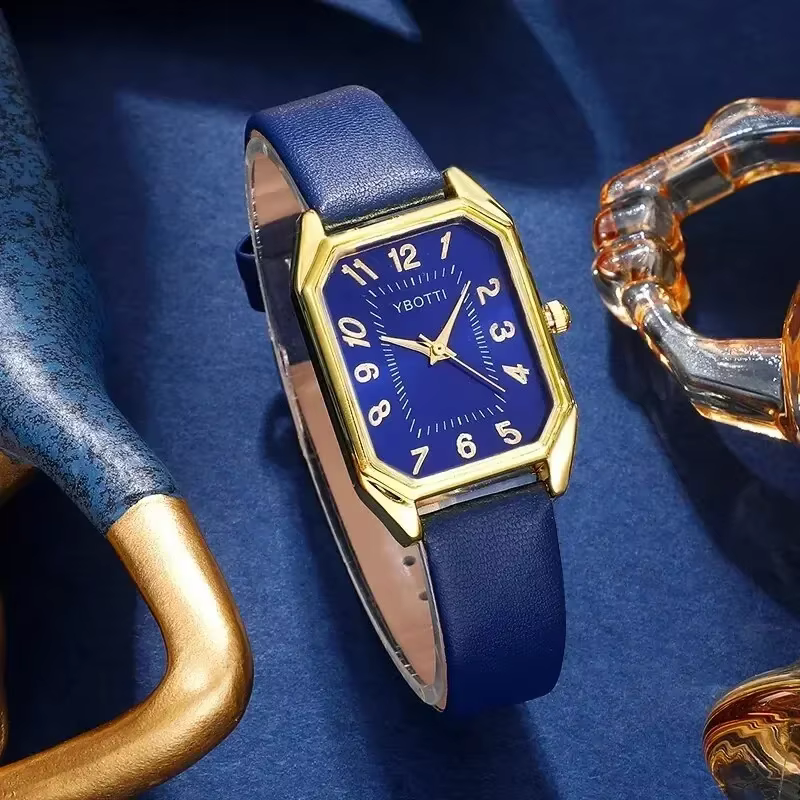 Montre-bracelet à quartz carrée pour femme