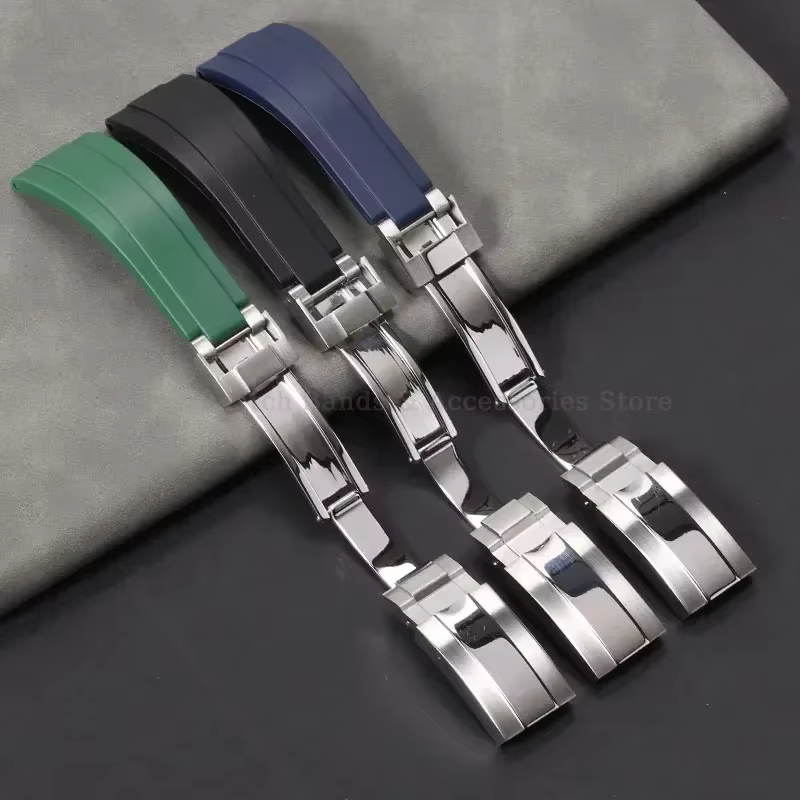 Bracelet de montre en caoutchouc de 20mm pour Rolex pour Submariner pour Daytona