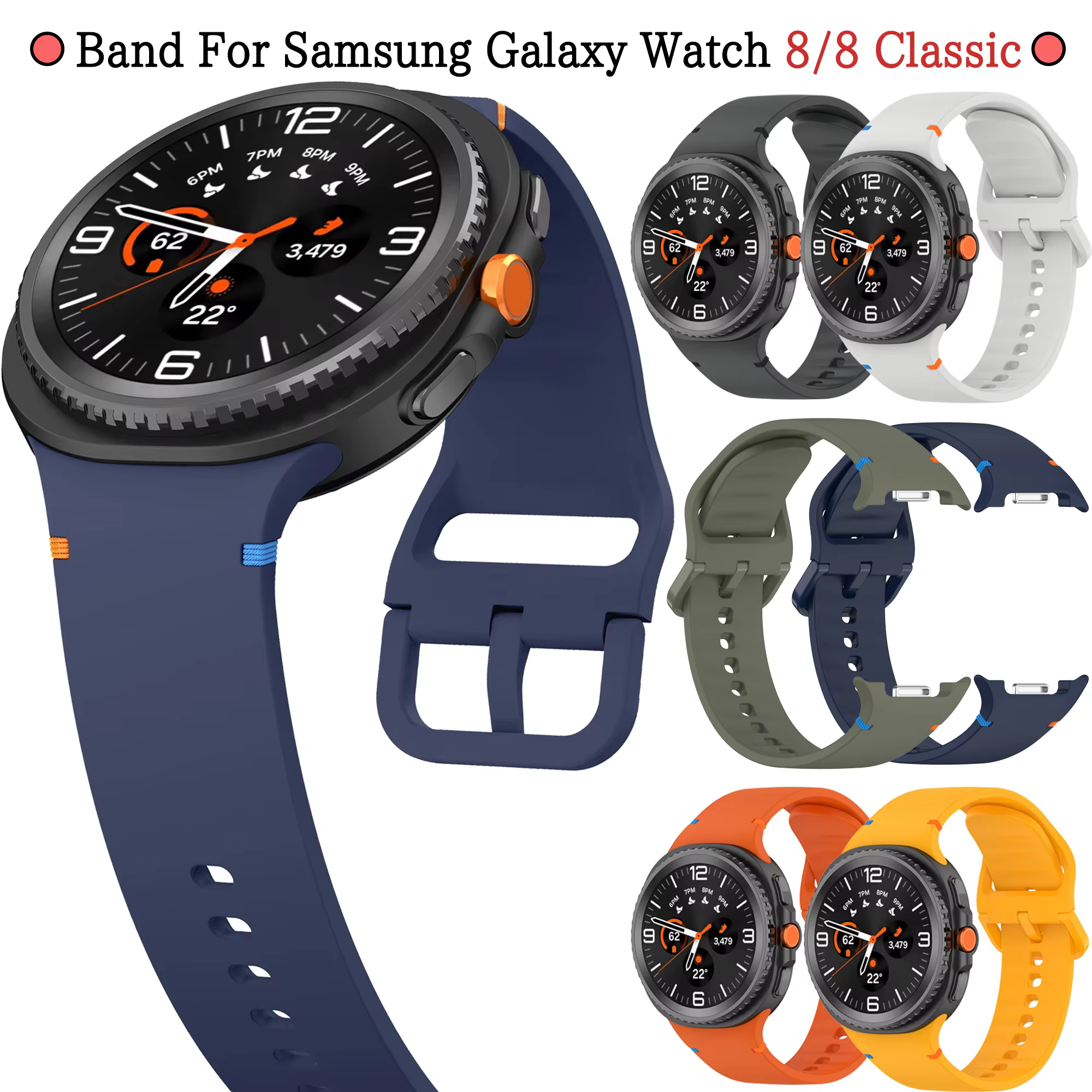 Bracelet officiel pour Samsung Galaxy Watch 8 Classic 46mm