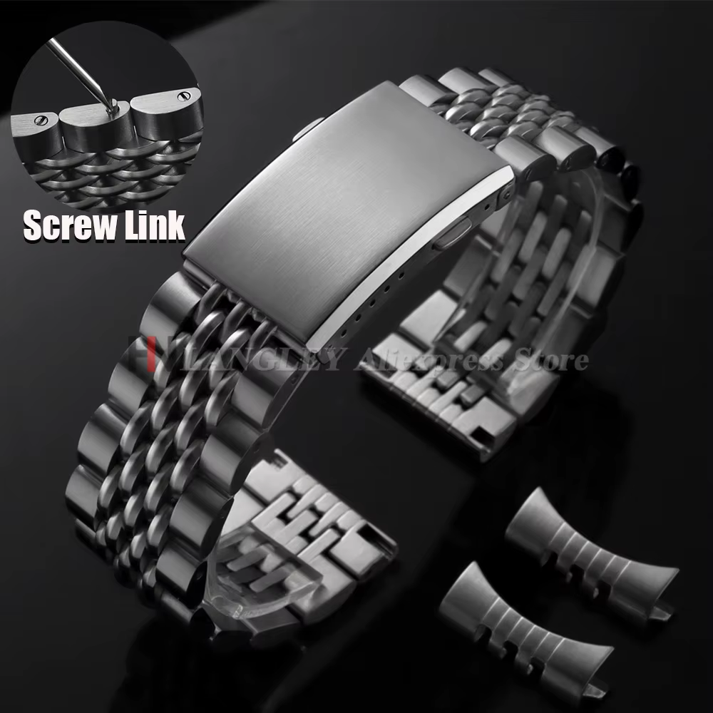 Bracelet de montre en acier inoxydable massif