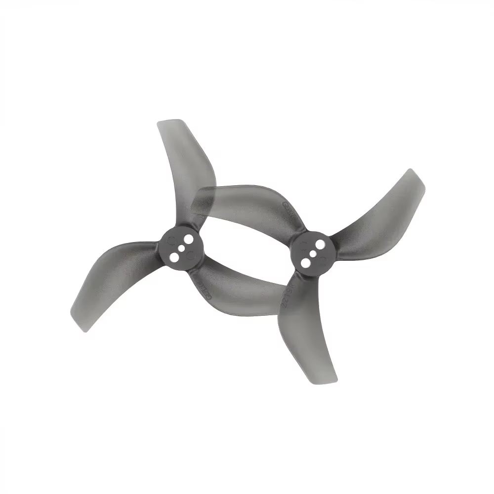 GEPRC x GEMFAN GP2219-3 Hélice transparente noire en PC à 3 pales de 2,2 pouces avec axe de 1,5 mm pour pièces de drone de course FPV DarkStar22