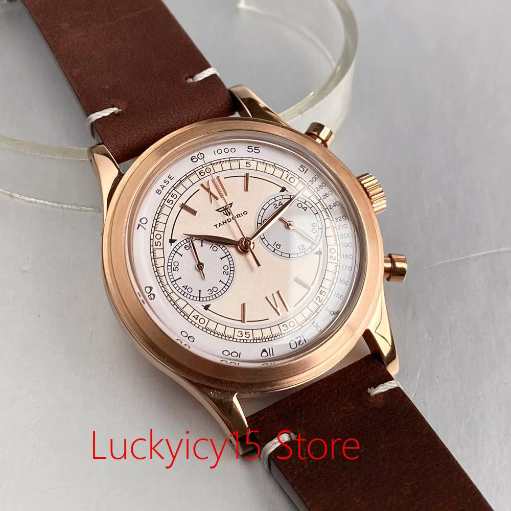 Montre Vintage en or Rose pour hommes
